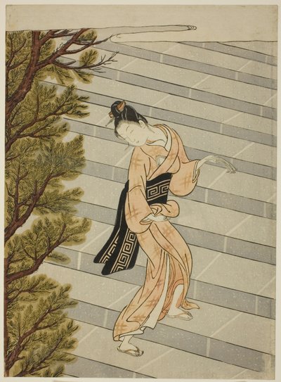 Monter les marches cent fois - Suzuki Harunobu