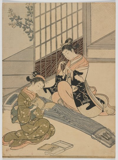 Oies descendantes du Koto, période Edo, c.1766 - Suzuki Harunobu