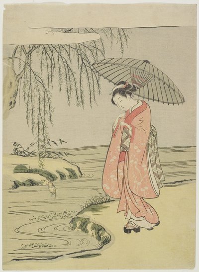Mitate du calligraphe Ono no To_fu_, après 1765 - Suzuki Harunobu