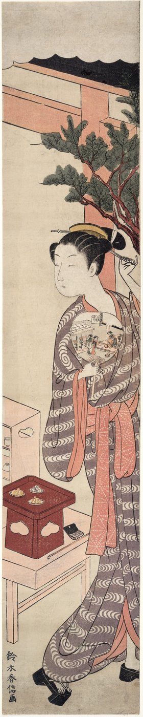 Le stand de thé - Kagiya Osen - Suzuki Harunobu