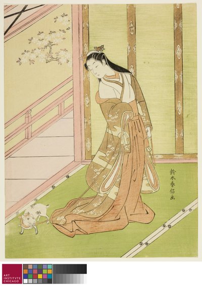 La troisième princesse et son chat, c.1767/68 - Suzuki Harunobu
