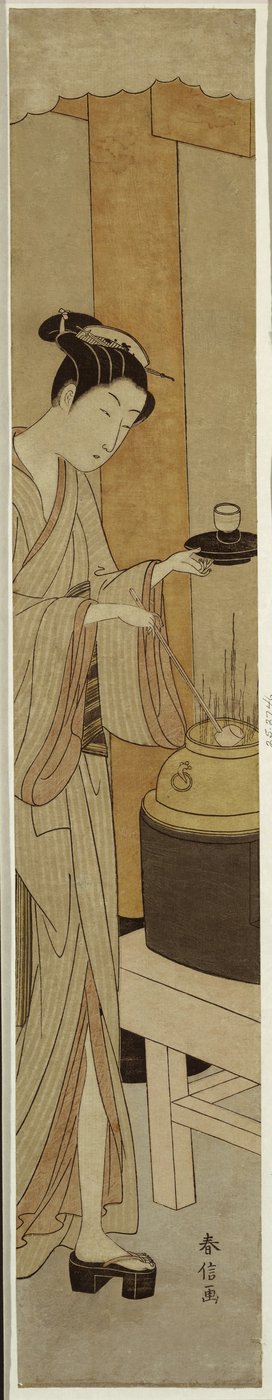 La serveuse Osen de la maison de thé Kagiya, vers 1769-70 - Suzuki Harunobu