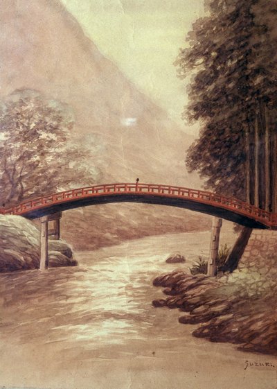 Le pont - Suzuki Harunobu