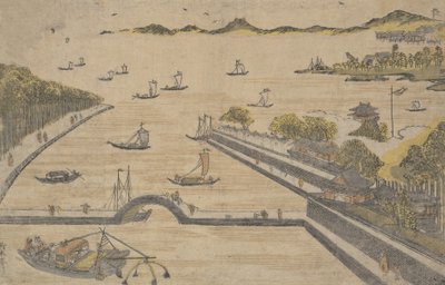 Vue de Fukagawa, Edo, vers 1764 - Suzuki Harunobu