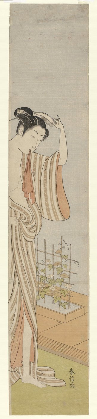 Femme après son bain - Suzuki Harunobu