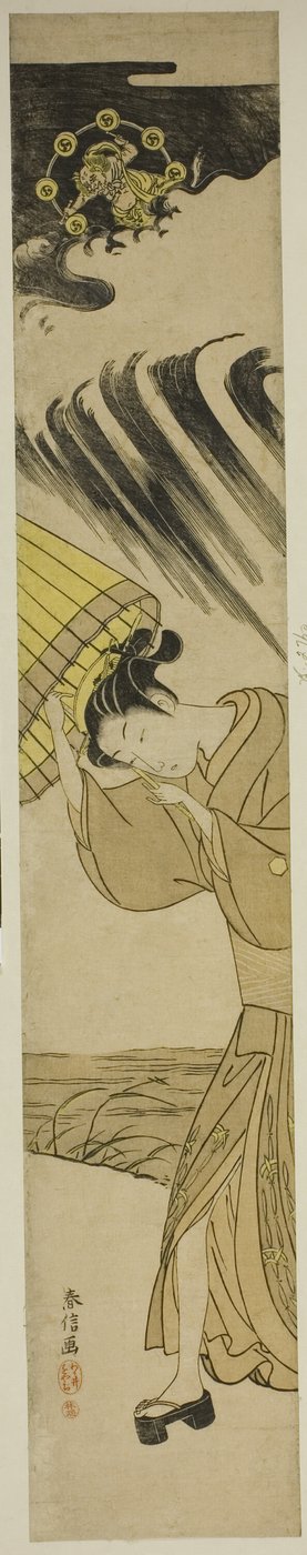 Femme ouvrant un parapluie alors que l