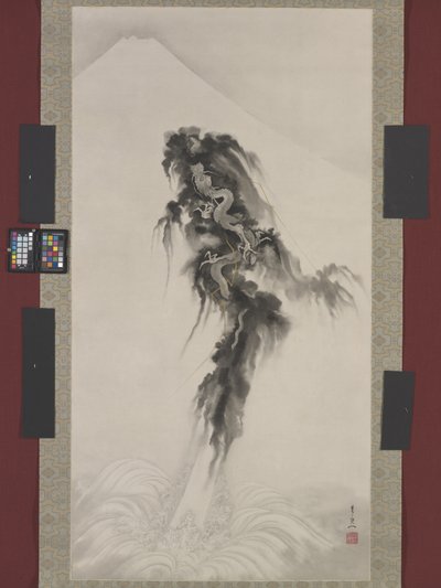 Dragon montant et Mont Fuji - Suzuki Kiitsu
