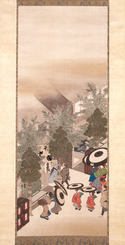 Yoshiwara et Shinagawa - Suzuki Kiitsu