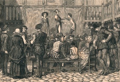 Une pièce de théâtre dans une cour d