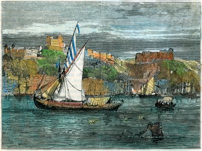 Vue de Porto, Portugal, vers 1880 - Swain