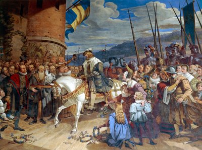 Gustav I Eriksson Vasa, roi de Suède, accueilli triomphalement à Uppsala - Swedish School