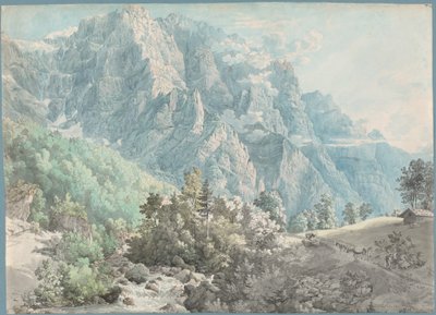 Le massif du Glärnisch en Suisse - Swiss 18th Century
