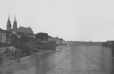 Bâle, La Cathédrale et le Rhin (photo n/b) - Swiss Photographer