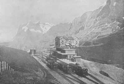 Petite Scheidegg et le Wetterhorn (photo n/b) - Swiss Photographer