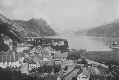 Weesen, Lac de Wallenstadt (photo n/b) - Swiss Photographer