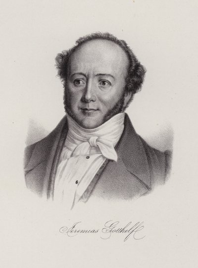 Albert Bitzius, romancier suisse connu sous le pseudonyme de Jeremias Gotthelf - Swiss School