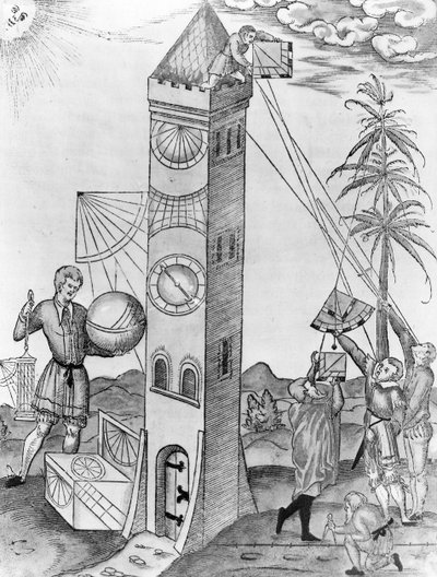 Une illustration de Rudimenta Mathematica de Sebastian Münster, 1551 - Swiss School