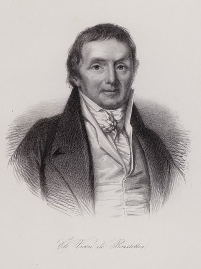 Charles Victor de Bonstetten, politicien et écrivain suisse (gravure) - Swiss School