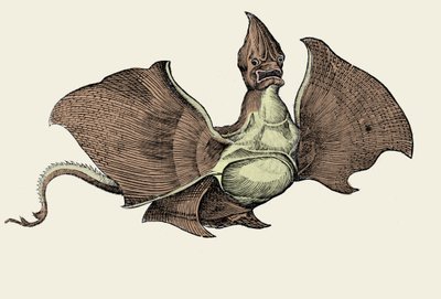 Monstre marin fantastique, illustration de 