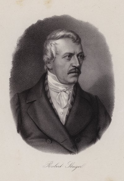 Jakob Robert Steiger, politicien suisse et président du Conseil national suisse (gravure) - Swiss School