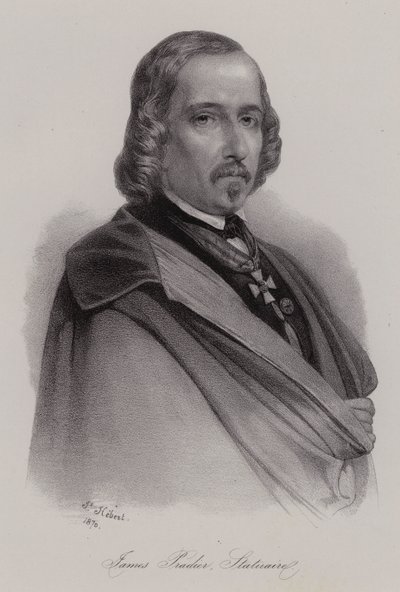 James Pradier, sculpteur suisse né en France (gravure) - Swiss School