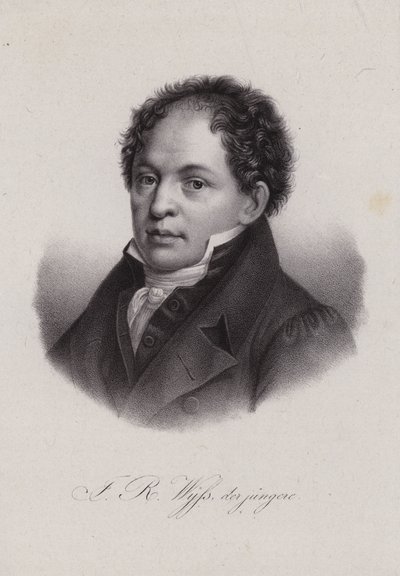 Johann Rudolf Wyss, écrivain suisse (gravure) - Swiss School