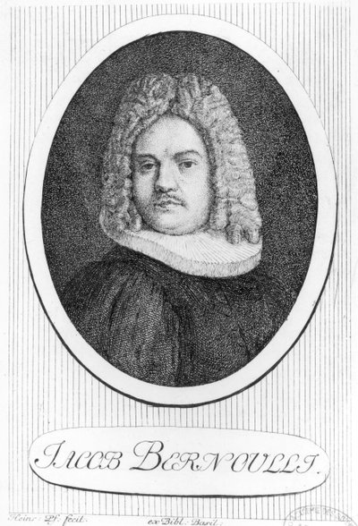Portrait de Jacques Bernoulli (1654-1705) - Swiss School