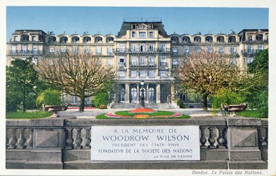 Carte postale du Palais des Nations à Genève, carte postale vers 1924 - Swiss School