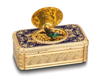 Boîte à oiseau chanteur, vers 1840 - Swiss School