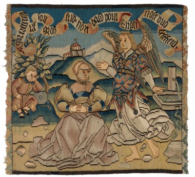Panneau de tapisserie représentant Agar et l