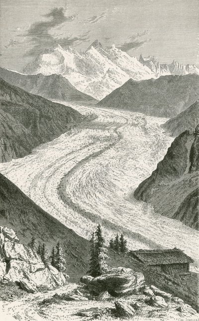 Le glacier du Gorner et le Mont Rose - Swiss School