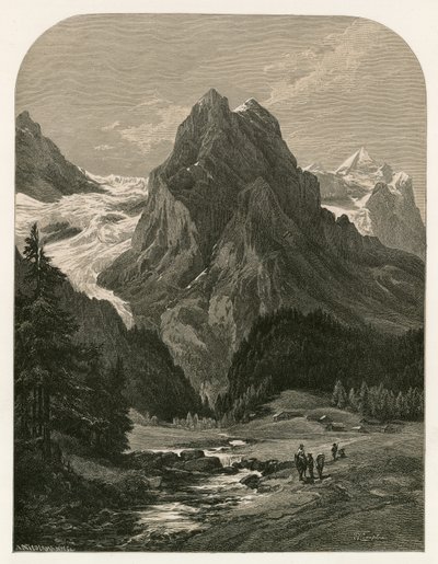 Le glacier de Rosenlaui, entre le Wellhorn et les Engelhorns - Swiss School