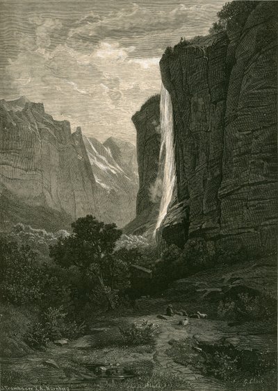 Le Staubbach, dans la vallée de Lauterbrunnen - Swiss School