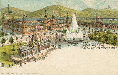 La fête de tir de 1895 à Winterthur, Suisse - Swiss School