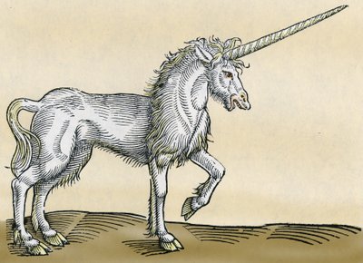 Licorne, illustration de Historiae Animalium par Conrad Gesner, 1551 - Swiss School