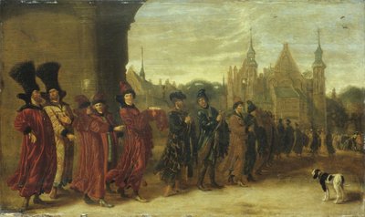Ambassadeurs du Tsar de Moscovie à La Haye le 4 novembre 1631, années 1630 - Sybrandt van Beest