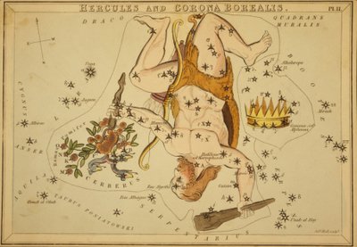 Hercule et Corona Borealis, Illustration de 