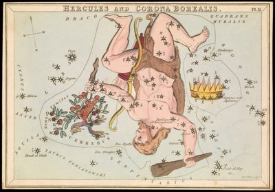 Hercule et la Couronne Boréale, vers 1825 - Sydney Hall