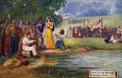 Marché aux esclaves saxons, le dévoilement de Britis, 800 après J.-C. - Sydney Herbert