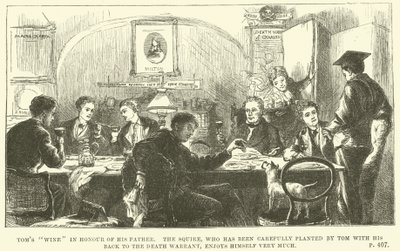 Illustration pour Tom Brown à Oxford par Thomas Hughes (gravure) - Sydney Prior (after) Hall