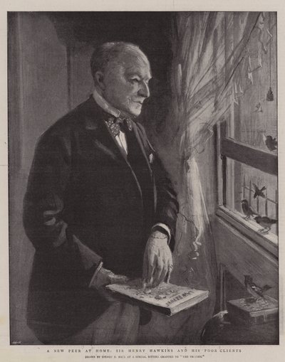 Un nouveau pair à la maison, Sir Henry Hawkins et ses pauvres clients - Sydney Prior Hall