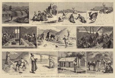 Une semaine de camping et de chasse près des plaines de Horton, Ceylan - Sydney Prior Hall