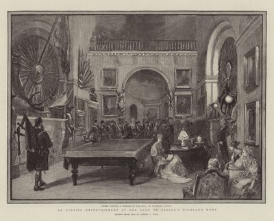 Un divertissement en soirée chez le duc d
