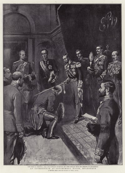 Une Investiture à la Maison du Gouvernement, Melbourne - Sydney Prior Hall