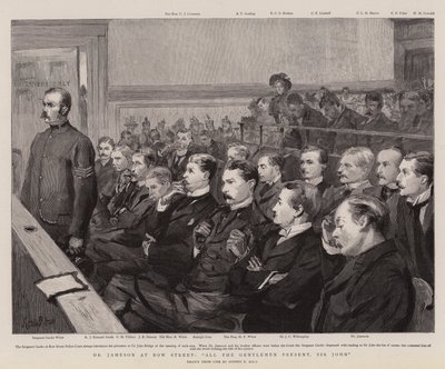 Dr Jameson à Bow Street, tous les messieurs présents, Sir John - Sydney Prior Hall