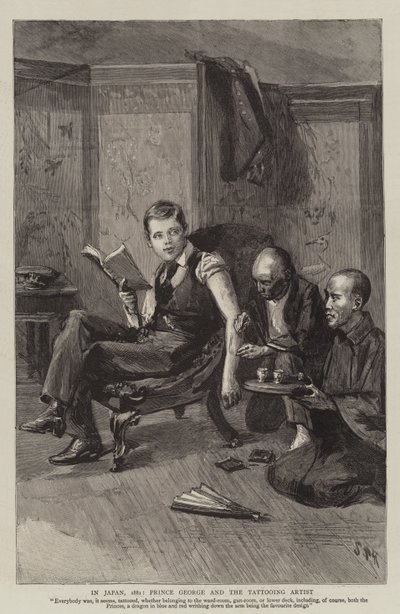 Au Japon, 1881, le prince George et l