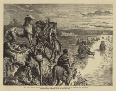 Dans le Grand Nord-Ouest avec le Marquis de Lorne, XVIII, Blackfoot Crossing - Sydney Prior Hall