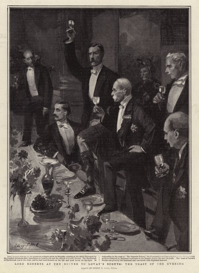 Lord Roberts au dîner des scouts de Lovat, le toast de la soirée - Sydney Prior Hall