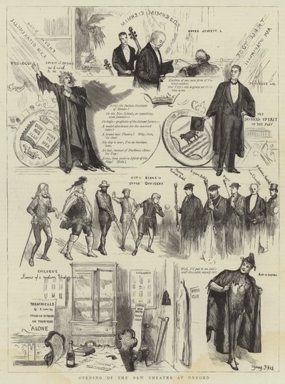 Ouverture du nouveau théâtre à Oxford - Sydney Prior Hall