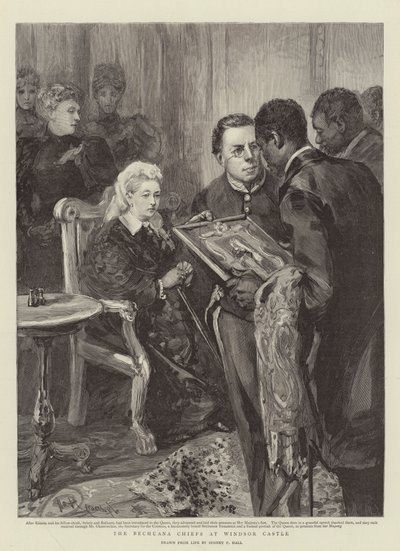 Les chefs Bechuana au château de Windsor - Sydney Prior Hall